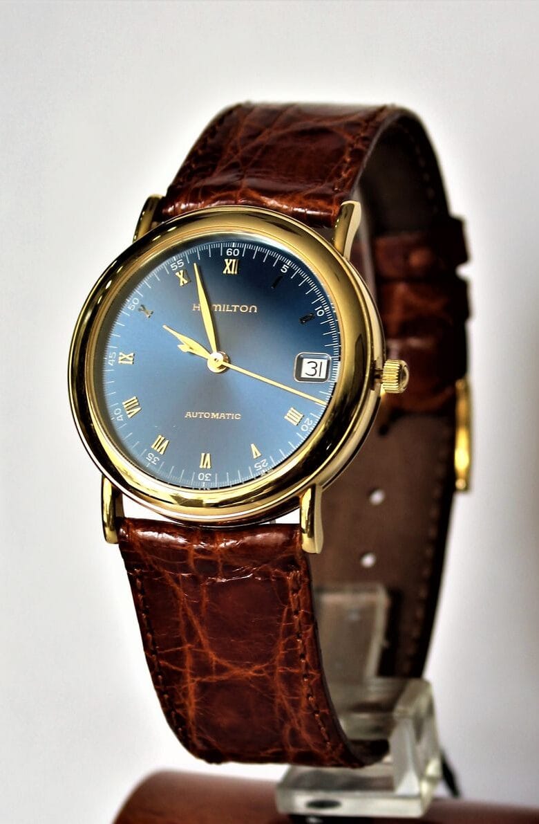 Orologio Hamilton da uomo, cassa in oro 18 kt ref-H931050OR - Gioielleria  Passalacqua \u003e Shop Online